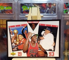 1993-94 Upper Deck SP-4 Chicago Bulls Three Straight