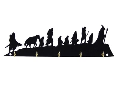 MEDALLURGY Lord Of The Rings Fellowship Key Rack Hanger Holder Entryway Organizer Hooks