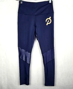 Pheel Trinity Peloton x Leggings Gr. S navy mit goldenem Peloton Logo, Mesh Panel - Bild 1 von 7