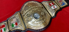 WWF PIC HOGAN HEAVYWEIGHT WRESTLING CHAMPION BELT 4MM ZINC 24K GOLD DUAL PLATED
