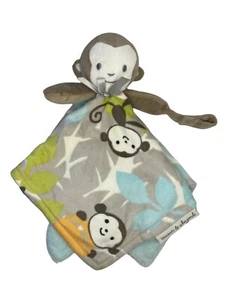 Mantas & Beyond Mono Gris Vellón Peluche Lovey Manta de Seguridad Verde Azulado - Imagen 1 de 5