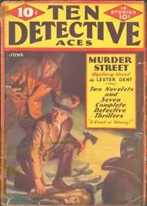 Ten Detective Aces 1933 mayo/junio. Primera aparición de The Moon Man. Pulpa - Imagen 1 de 1
