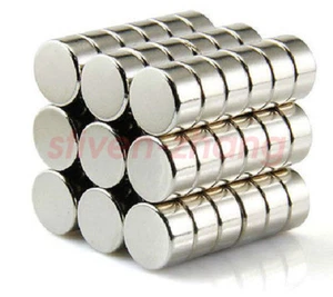 25pcs 10mm X 5mm Neo Neodymium Disc  Rare Earth  Strong Magnets Craft Models N35 - Picture 1 of 3