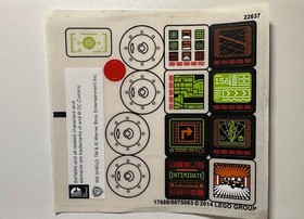 LEGO STICKER SHEET for 76023, Sheet 2, The Tumbler, New & Genuine!