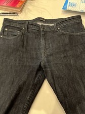 DSTLD Mens Stretch Denim Dark Rinse Slim 36x34 EUC Made In LA