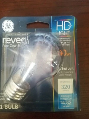 GE Reveal HD+Light Bulb, 40w, A15 - Image 1 of 2