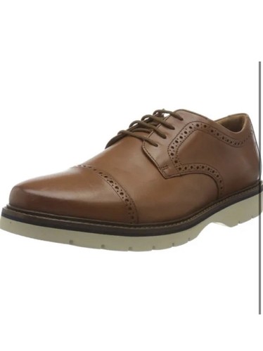 Clarks Clarks scarpa uomo Bayhill berretto Oxford pelle marrone 7 G 41