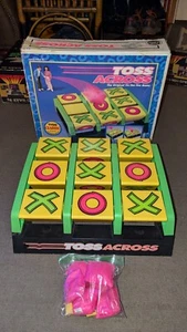 1993 Tyco Toss Across Game Bean Bag Indoor Outdoor In Box 7090 Tic-Tac-Toe - Picture 1 of 5