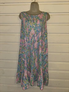 Lilly Pulitzer 100% Pima Baumwolle ärmellos Pullover Etuikleid Gr. XL - Bild 1 von 11