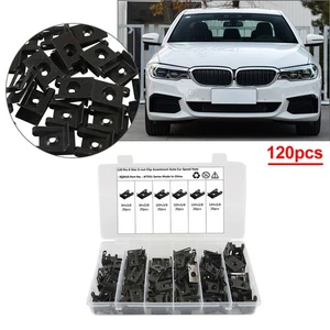 120PCS U-type Clip Nut Car Bumper Fender Trim Panel Fastener Retainer Parts - Picture 1 of 17