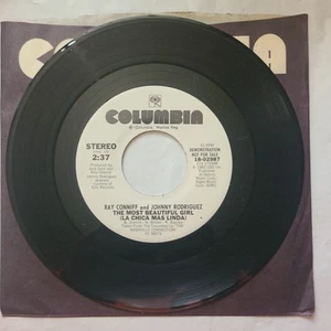 Ray Conniff & Johnny Rodriguez ~ The Most Beautiful Girl/ Same ~ 45 RPM Record - Picture 1 of 4