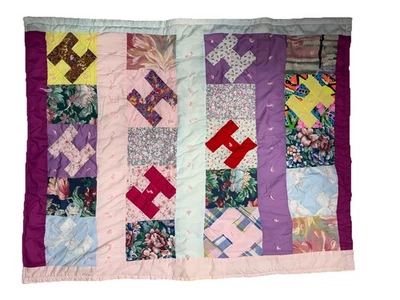 Colcha colorida vintage de retazos, satén, seda y algodón 45x36 Foto 1 de 4