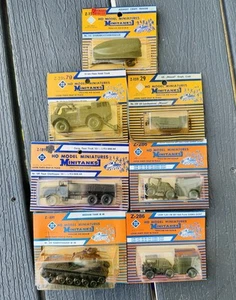 1970s Roco Minitanks 1:87 Scale Military Truck Vehicles Lot of 7 Made In Austria - Picture 1 of 17