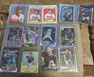 Texas Rangers Team Lot MLB Baseball Cards Stars Rookies Inserts Lot READ - Picture 1 of 2