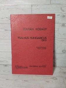 ZOLTAN KODALY psalmus hungaricus Op 13, UE Vocal Score Sheet Music - Picture 1 of 5