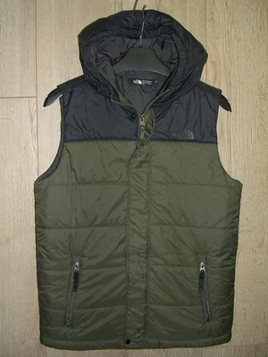 The North Face Boys Khaki Green Black Bodywarmer Gilet Jacket Coat Age 11-12 - Image 1 of 4