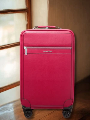 Michael Kors Small Travel Suitcase Luggage Bag Dark Raspberry For Vacation Trip - Image 1 of 4