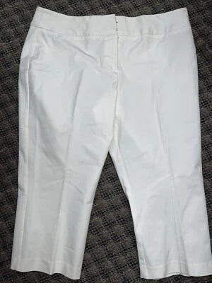 CALÇA FEMININA LAURA ASHLEY CLÁSSICA BRANCA TAMANHO 16 NOVA COM ETIQUETAS (B42) - Imagem 1 de 4