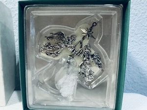 Hallmark Keepsake Ornamento Vacanze Cimelio Placcato Argento Angeli Campana 1988 - Foto 1 di 5
