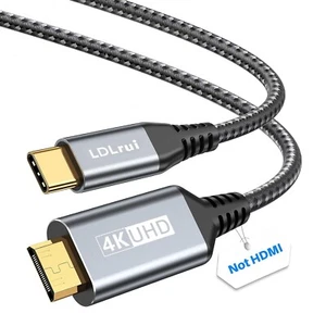 Ldlrui 4K USB C to Mini HDMI Cable 3.3FT, Supports 4K@60Hz, 2K@120Hz, High Speed - Picture 1 of 9