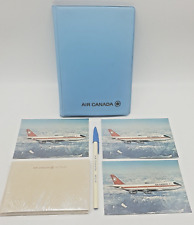 Vintage 1980's Air Canada Pack - Postcard, Letter Writing Folder & Pen