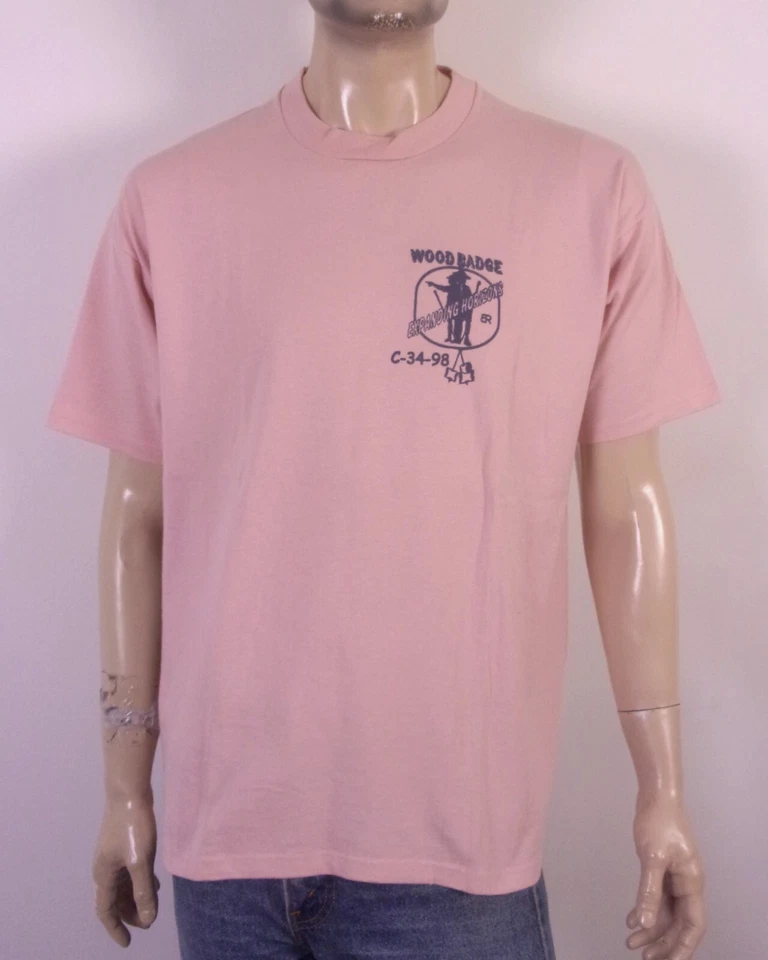 vintage 90s retro BSA Boy Scouts Wood Badge T-Shirt 1998 Retro SZ XL - Изображение 1 из 4