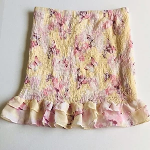 Story On Butterfly Print Mini Skirt Medium - Picture 1 of 9