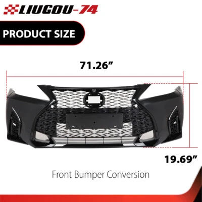 Front Bumper Fit For 2006-2013 Lexus IS250 IS350 Conversion to 21+ F-Sport Style Foto 1 de 4