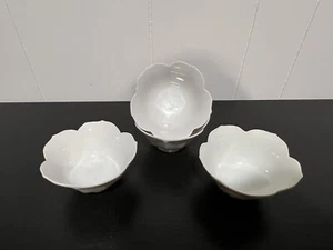 4 1/2" Weiß Lotus Reis Schüssel 4er Set - Bild 1 von 3