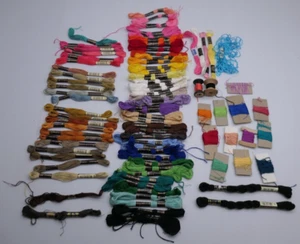 x75 Embroidery Cotton Threads Floss Sewing Craft Anchor DMC Coats Semco Colours - Picture 1 of 18