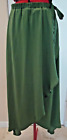 Green Easel Full Length Faux Wrap Tie Elastic Waist Skirt   Size Medium