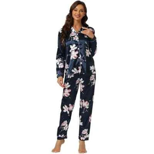 Women's 2X APT 9 Pajama Intimate Sleepwear Lounge Satin Pj Set - Picture 1 of 8