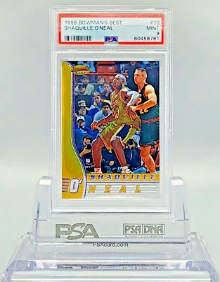 Shaquille O'Neal 1996 Bowman's Best Basketball #70 PSA 9 MINT - Image 1 of 2
