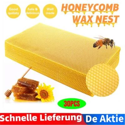 30tlg Mittelwände Zander seuchenfrei aus reinem Bienenwachs Wachsplatten Neu - Bild 1 von 4