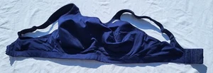 Brooks Bra 34E Sport Blue Running Underwire Adjustable Straps Active Athleisure - Picture 1 of 12