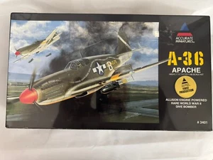 Accurate Miniatures A-36 Apache Dive Bomber WWII 1:48 Modello #3401 1° Produzione - Foto 1 di 3