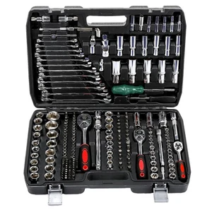 216PCS Socket Set 1/4 3/8 1/2" Spanner Drive Ratchet Wrench Mechanic Tool Kit UK - Picture 1 of 10