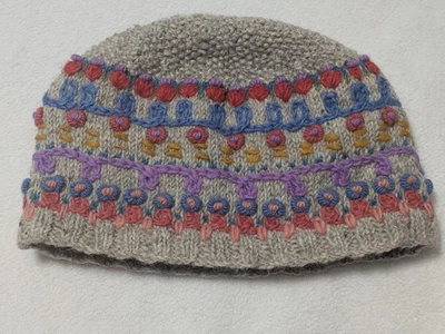 Sombrero Lost Horizon Lassen Gorro 100% Lana Floral Bordado Boho Foto 1 de 4