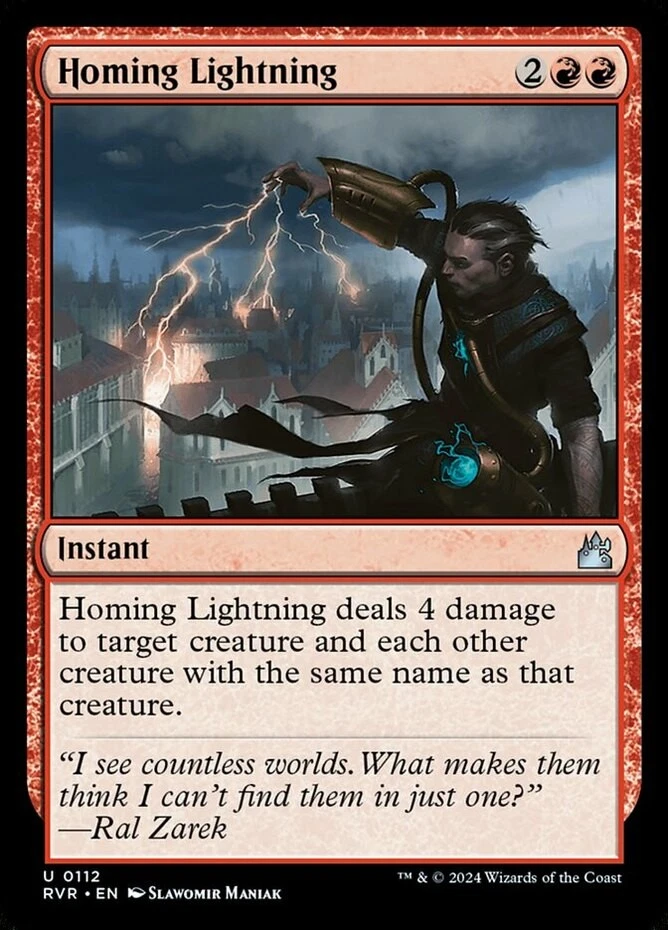 x1 Homing Lightning - Ravnica Remastered - NM - MTG - Image 1 of 1