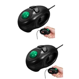  2pcs USB-C Gaming Mouse With Wire: Compact 4D USB Trackball Mouse for Laptops - Picture 1 of 12