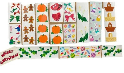 Mrs. Grossman‘s holiday Sticker Assortment, 7 Strips, 8 mods multiple holidays - Image 1 of 4