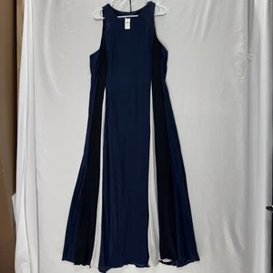 Banana Republic Maxi Dress 16 Women Tank Sundress Long Flowy Skirt Zips New - Picture 1 of 10