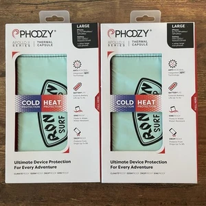 Two Phoozy Apollo II Series Thermal Phone Cold Heat Device Protect Aqua Large - Picture 1 of 7