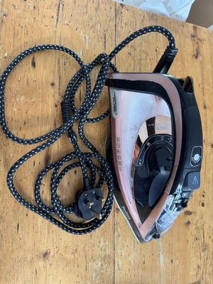 Tefal Ultimate Pure Fv9845 Steam Iron in Black and Rose Gold (NON WORKING) - Image 1 of 4