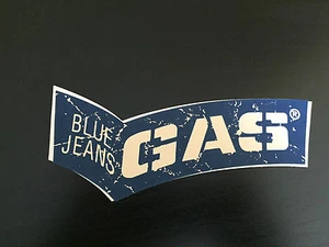 AUTOCOLLANT BLUE JEANS GAS VETEMENTS GOODIES PUB - Picture 1 of 1