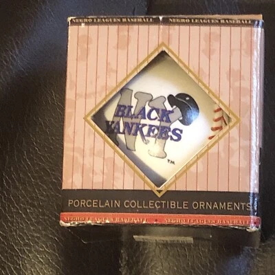 1994 The Negro Leagues New York Black Yankees porcelana adorno de Navidad nuevo Foto 1 de 4