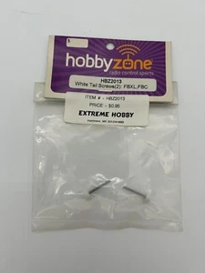 HOBBYZONE - WHITE TAIL SCREWS (2) : FBXL, FBC - #HBZ2013 - NOS - NIP - Picture 1 of 3