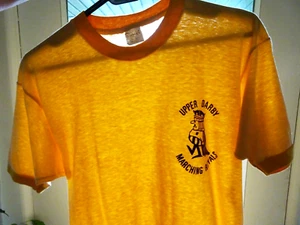S/M Vtg 60s Mayo Spruce Upper Darby PA Marching Royals Band Ringer 75/25 T-Shirt - Picture 1 of 10