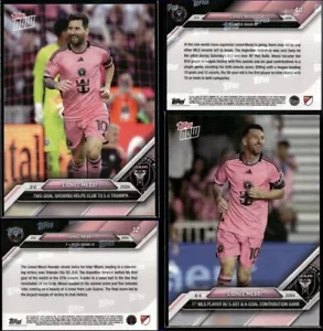 (2) 2024 MLS Topps Now Lionel Messi Inter Miami CF #12 & #46 SP 🔥 - Picture 1 of 5