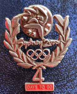 SYDNEY 2000 OLYMPIC GAMES 4 DAYS to GO PEWTER PIN - EXCELLENT as NEW - Picture 1 of 2
